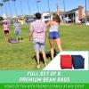 GoSports Portable Cornhole Sets, 8 Styles – Choose 4 x 2 ft or 3 x 2 ft – Boards Include 8 Bean Bags, Travel Case, and Game Rules(3 x 2 ft American Flag)