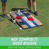 GoSports Portable Cornhole Sets, 8 Styles – Choose 4 x 2 ft or 3 x 2 ft – Boards Include 8 Bean Bags, Travel Case, and Game Rules(3 x 2 ft Barnwood)