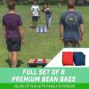 GoSports Portable Cornhole Sets, 8 Styles – Choose 4 x 2 ft or 3 x 2 ft – Boards Include 8 Bean Bags, Travel Case, and Game Rules(3 x 2 ft Barnwood)