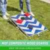 GoSports Portable Cornhole Sets, 8 Styles – Choose 4 x 2 ft or 3 x 2 ft – Boards Include 8 Bean Bags, Travel Case, and Game Rules(3 x 2 ft Chevron)