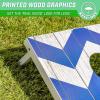 GoSports Portable Cornhole Sets, 8 Styles – Choose 4 x 2 ft or 3 x 2 ft – Boards Include 8 Bean Bags, Travel Case, and Game Rules(3 x 2 ft Chevron)