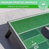 GoSports Portable Cornhole Sets, 8 Styles – Choose 4 x 2 ft or 3 x 2 ft – Boards Include 8 Bean Bags, Travel Case, and Game Rules(3 x 2 ft Football)