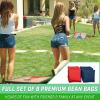 GoSports Portable Cornhole Sets, 8 Styles – Choose 4 x 2 ft or 3 x 2 ft – Boards Include 8 Bean Bags, Travel Case, and Game Rules(3 x 2 ft Rustic)