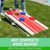 GoSports Portable Cornhole Sets, 8 Styles – Choose 4 x 2 ft or 3 x 2 ft – Boards Include 8 Bean Bags, Travel Case, and Game Rules(4 x 2 ft Wood Design)