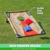 GoSports Portable PVC Framed Cornhole Toss Game Set with 8 Bean Bags and Travel Carrying Case – Choose Your Style