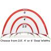 GoSports Portable Pop-Up Soccer Goals for Backyard – Kids & Adults – Set of Two Nets with Agility Training Cones and Carrying Case(Red)