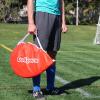 GoSports Portable Pop-Up Soccer Goals for Backyard – Kids & Adults – Set of Two Nets with Agility Training Cones and Carrying Case(Red)