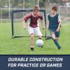 GoSports Portable Soccer Goals for Kids – 13 Color Options – Choose 4 x 3 ft or 6 x 4 ft – Team Tone Pop Up Nets for Backyard(Navy)