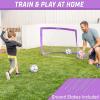 GoSports Portable Soccer Goals for Kids – 13 Color Options – Choose 4 x 3 ft or 6 x 4 ft – Team Tone Pop Up Nets for Backyard(Purple)