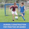 GoSports Portable Soccer Goals for Kids – 13 Color Options – Choose 4 x 3 ft or 6 x 4 ft – Team Tone Pop Up Nets for Backyard(Royal Blue)