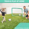 GoSports Portable Soccer Goals for Kids – 13 Color Options – Choose 4 x 3 ft or 6 x 4 ft – Team Tone Pop Up Nets for Backyard(Turquoise)