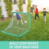 GoSports Portable Soccer Goals for Kids – 13 Color Options – Choose 4 x 3 ft or 6 x 4 ft – Team Tone Pop Up Nets for Backyard(Turquoise)