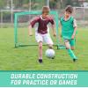 GoSports Portable Soccer Goals for Kids – 13 Color Options – Choose 4 x 3 ft or 6 x 4 ft – Team Tone Pop Up Nets for Backyard(Turquoise)