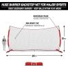 GoSports Portable Sports Barrier Net – 12 ft x 9 ft or 20 ft x 10 ft – Great for Any Sport – Includes Carry Bag(20 ft x 10 ft)