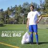 GoSports Premier Soccer Balls – Single or 6 Pack – Sizes 3, 4, 5, with Ball Pump(6 Pack – Size 3)