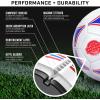 GoSports Premier Soccer Balls – Single or 6 Pack – Sizes 3, 4, 5, with Ball Pump(Single Ball – Size 3)