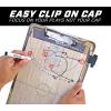 GoSports Premium Dry Erase Coaches Clipboards – Basketball, Baseball, Football, Soccer, Hockey, Volleyball, Lacrosse(6 Pack Markers)