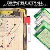 GoSports Premium Dry Erase Coaches Clipboards – Basketball, Baseball, Football, Soccer, Hockey, Volleyball, Lacrosse(6 Pack Markers)
