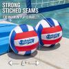 GoSports Pro Neoprene Pool Volleyball 2 Pack, Waterproof Volleyballs with Ball Pump