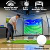 GoSports Range Cage 10 x 8 ft Golf Practice Hitting Net – Choose Between Printed Graphics Impact Screen, Blank Simulator Screen, or Classic Net(Blank Simulator Screen)