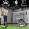 GoSports Range Cage 10 x 8 ft Golf Practice Hitting Net – Choose Between Printed Graphics Impact Screen, Blank Simulator Screen, or Classic Net(Classic Net)