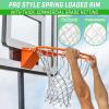 GoSports Regulation 18″ Steel Basketball Rim – Choose from Fixed or Breakaway – Use for Replacement or Garage Mount(Breakaway)