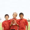 GoSports Rubber Footballs – 6 Pack of Youth Size Balls with Pump & Carrying Bag(Regulation)