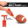 GoSports Rubber Footballs – 6 Pack of Youth Size Balls with Pump & Carrying Bag(Regulation)