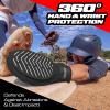 GoSports Sliding Mitts for Baseball & Softball – Youth and Adult Sizes – Right & Left Hand Protective Base Running Gloves(Youth – Black)
