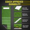 GoSports Softball Pitching Mat with Stride Guide System – Indoor Outdoor Antislip Rubber Backing