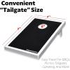GoSports Tailgate Size 3 x 2 ft Cornhole Sets – Choose LED or Standard – Portable Set Includes 8 Bean Bags & Game Rules(Black Edition)