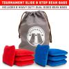 GoSports Tournament Edition Regulation Cornhole Game Set – 4 ft x 2 ft Wood Boards with 8 Dual Sided (Slide and Stop) Bean Bags(Classic Tournament Edition)