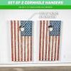 GoSports Wall Mounted Cornhole Board Hangers – Set of 2 – Includes Bean Bag Tote