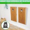 GoSports Wall Mounted Cornhole Board Hangers – Set of 2 – Includes Bean Bag Tote
