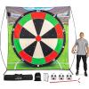 GoSports 10 FT Chip N’ Stick Soccer Darts – Giant Kick Darts Game for Kids & Adults – Includes 4 Sticky Soccer Balls, Tote Bag, & Carry Case