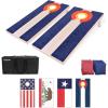 GoSports 4 x 2 ft Flag Series Wood Cornhole Sets – American Flag or State Flags – Includes 2 Regulation Size Boards, 8 Bean Bags, Carrying Case and Rules(Colorado Flag)