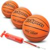 GoSports 5 Inch Mini Basketball 3 Pack with Premium Pump – Perfect for Mini Hoops or Training