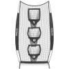 GoSports 8 x 4 ft Football Throwing Target Net – Choose Black or Red(8 x 4 ft Black)