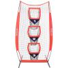 GoSports 8 x 4 ft Football Throwing Target Net – Choose Black or Red(8 x 4 ft Red)