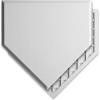 GoSports Baseball & Softball Home Plate – Heavy-Duty Rubber Throw Down Base with Waffle Bottom