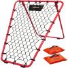 GoSports Basketball Rebounder with Adjustable Frame, Rubber Grip Feet and Sandbags – Portable Passback Training Aid