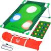 GoSports BattleChip Backyard Golf Cornhole Games – Includes Targets, Chipping Mats, Foam Golf Balls, Scorecard and Carry Case(Multi)