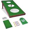 GoSports BattleChip PRO Golf Cornhole Game – Includes 4 ft x 2 ft Chipping Target, 16 Foam Balls, Hitting Mat, and Scorecard