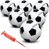 GoSports Classic Black and White Soccer Balls – Single or 6 Pack – Sizes 3, 4, 5 with Ball Pump(Black & White)