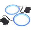 GoSports Cornhole Light Up LED Ring Kit 2pc Set – Red, White or Blue – Compatible with All Cornhole Games(Blue)