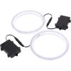 GoSports Cornhole Light Up LED Ring Kit 2pc Set – Red, White or Blue – Compatible with All Cornhole Games(White)