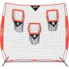 GoSports Football Throwing Net – 8 x 8 ft or 6 x 6 ft Nets – Choose Black or Red(8 x 8 ft Red)