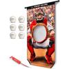 GoSports Football & Baseball Toss Games Available in Football Red Zone Challenge or Baseball Pro Pitch Challenge Choose Between Backyard Toss or Door Hang Targets(Door Hang Baseball Toss)