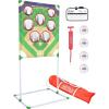 GoSports Football & Baseball Toss Games Available in Football Red Zone Challenge or Baseball Pro Pitch Challenge Choose Between Backyard Toss or Door Hang Targets(Baseball Toss)