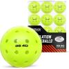 GoSports GS 40 Pickleball Balls – 4, 12, or 36 Pack of Regulation USAPA Pickleballs(12 Pack – Neon Green)